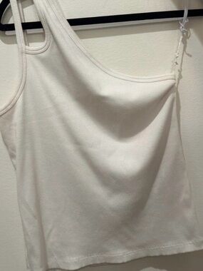 Rails White Asymmetric One-Shoulder Camisole